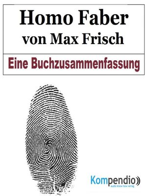 cover image of Homo Faber von Max Frisch